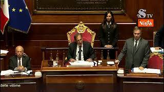 Gli auguri di La Russa in Aula al Presidente Mattarella per il suo compleanno