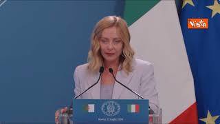 Meloni: Amicizia tra Italia e Algeria non è mai stata così speciale, rapporti molto intensi