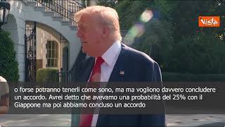 Dazi, Trump: "50% di possibilità di raggiungere un accordo con l'Ue"