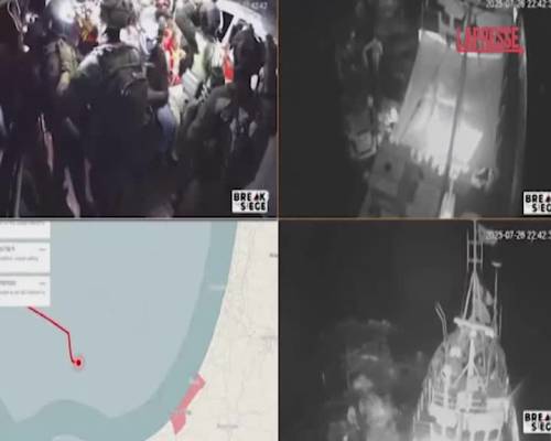 Gaza, esercito israeliano blocca la nave di Freedom Flotilla