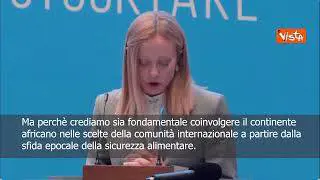 Meloni: Fondamentale coinvolgere Africa in scelte comunità internazionale su sicurezza alimentare