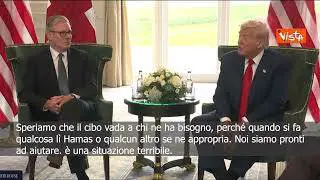 Trump: A Gaza situazione terribile, vogliamo dare da mangiare ai bambini