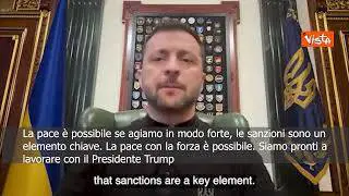Zelensky ringrazia Trump per l'ultimatum a Putin: "Dichiarazione estremamente significativa"
