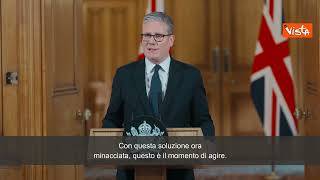 Starmer: "Riconosceremo la Palestina, se Israele non porrà fine al massacro a Gaza"
