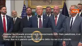 Trump: Decisione del Canada di riconoscere Palestina? Non mi è piaciuta