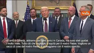 Trump: Il Canada deve pagare una tariffa equa