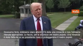 Trump: I sottomarini nucleari vicino alla Russia? Putin ci ha minacciati, mandati per sicurezza Usa