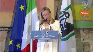 Meloni nelle Marche: Senza l'identità italiana è impossibile copiare il nostro Made in Italy