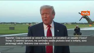 Trump: Se non si arriverà a cessate il fuoco, contro Russia ci saranno sanzioni