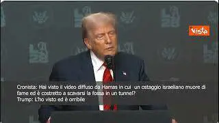 Trump sul video in cui ostaggio israeliano si scava la fossa da solo: "E orribile"