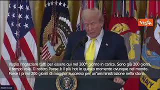 Trump: 200 giorni della nostra amministrazione, sono quelli di maggior successo in storia Usa