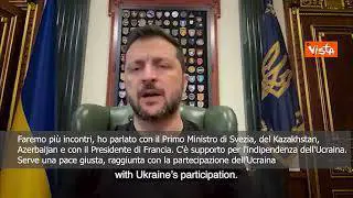 Zelensky: Nessuna pace senza ucraina, in corso colloqui con Svezia, Azerbaijan e Francia