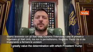 Zelensky: Russi vogliono ingannare Usa, ma non lo permetteremo
