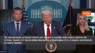 Trump: A Washington dispiegherò guardia nazionale per liberare la città dal crimine