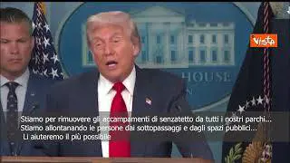 Guardia nazionale a Washington, Trump: Rimuoveremo i senzatetto dai nostri parchi