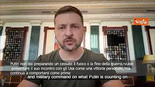 Zelensky: Putin non sta preparando pace, presenterà incontro con Usa come vittoria personale