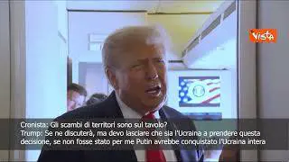 Incontro con Putin, Trump: Scambi territoriali sono su tavolo? L'Ucraina prenderà la decisione