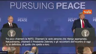 Trump ad Ancholage: Incontro con Putin produttivo, fatti dei progressi ma non c'è accordo