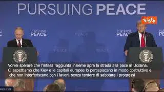 Putin ad Anchorage: Kiev e Ue non interferiscano e non sabotino progressi di pace