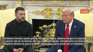 Zelensky con Trump alla Casa Bianca; Pronti per un trilaterale, ottima soluzione