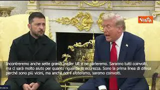 Trump con Zelensky: Garanzie di sicurezza in Ucraina? Ue è in prima linea ma noi aiuteremo