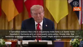 Trump scherza con Cancelliere tedesco Merz: Stai bene con quell'abbronzatura, la vorrei anch'io