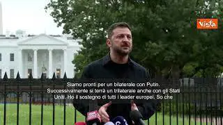 Zelensky dopo incontro alla Casa Bianca: "Pronti per un bilaterale con Putin"