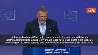 Arriva la dichiarazione congiunta Ue-Usa sui dazi, Šefčovič: Tariffe al 15% su farmaci e auto