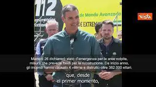 Incendi in Spagna, Sanchez: Aree colpite da roghi dichiarate zone di emergenza