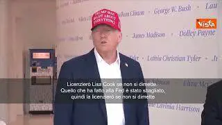 Trump: Licenzierò Lisa Cook dalla Fed se non si dimette
