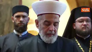 Giorno indipendenza Ucraina, Zelensky e la moglie Olena alla Messa in Cattedrale di Santa Sofia