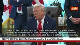 Trump su Zelensky: È il più grande venditore al mondo, ogni volta si porta via milioni di dollari