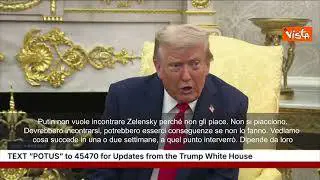 Trump: Senza un incontro tra Putin e Zelensky ci saranno delle conseguenze
