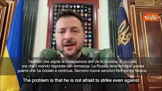 Zelensky: Almeno 14 morti tra cui 3 bambini a Kiev, serve risposta forte del mondo