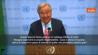 Guterres (Onu): "A Gaza Infinito catalogo di orrori. La carestia è una catastrofe attuale