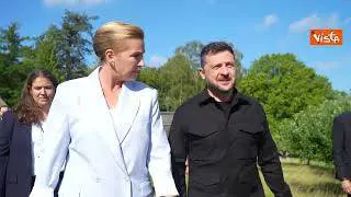 Zelensky a Copenaghen incontra Prima ministra danese Mette Frederiksen