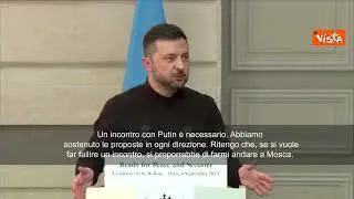 Zelensky: Un incontro con Putin è necessario, ma se propone Mosca vuol farlo fallire