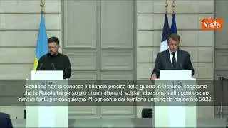 Macron: Russia ha perso un milione di soldati per conquistare l'1 per cento dell'Ucraina