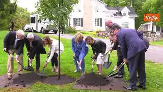 G7 Parlamento in Canada, Metsola, Fontana e gli altri Presidenti piantano un albero a Ottawa