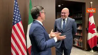 Dazi Usa, Lorenzo Fontana dona bottiglia Valpolicella a speaker Camera Usa Mike Johnson