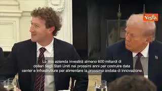 Zuckeberg con Trump alla Casa Bianca: Investo 600 miliardi negli Usa entro 2028