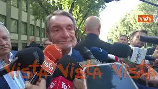 Fontana (Lombardia) alla camera ardente di Armani: Faremo una giornata per ricordarlo