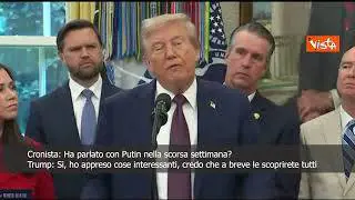 Trump: Ho parlato con Putin, scoprirete cose interessanti a breve