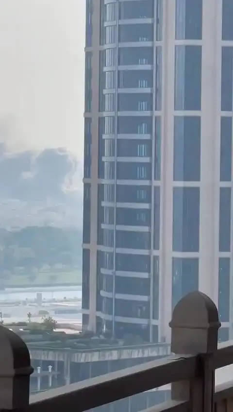 Il palazzo a Doha colpito dai raid israeliani