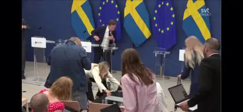 Svezia, la ministra della Salute sviene in conferenza stampa