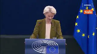 Termina il discorso sullo Stato dell'Unione di Von der Leyen, l'applauso del Parlamento Ue