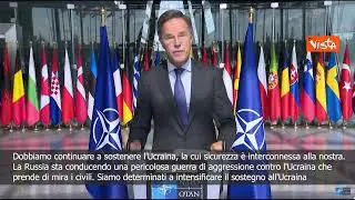 Rutte: Intensificheremo sostegno a Ucraina vista l'escalation russa
