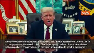 Trump: Sono addolorato e arrabbiato per l'atroce assassinio di Charlie Kirk, era un patriota