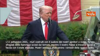 Anniversario attentato 11 settembre, Trump: Americani hanno dimostrato che mai si arrenderemo