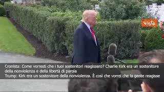 Trump con Melania alla cerimonia per 11 settembre: Rispondere con non violenza a omicidio Kirk